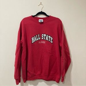 Ball State Alumni Sweatshirt Oversized Red XL